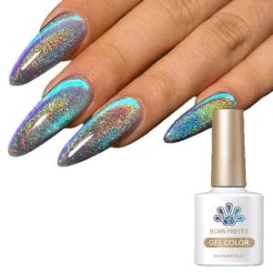 Born Pretty holografischer Katzenaugen-Gellack mit Schimmereffekt Eiskristall 10ml