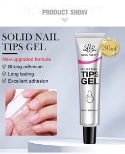 BORN PRETTY solid nail tips gel 30ml tube for strong long-lasting adhesion