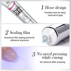 BORN PRETTY solid nail tips gel detail showing hose design and sealing film