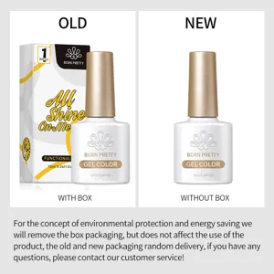 Born Pretty milky white jelly gel nail polish packaging update comparison showing new bottle design
