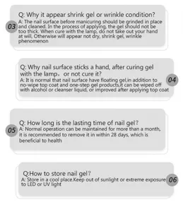 Detailed FAQ guide for BORN PRETTY solid nail gel adhesive usage tips and storage
