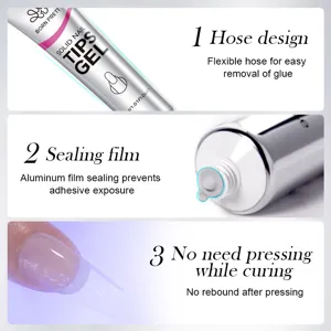 BORN PRETTY solid nail tips gel in flexible tube design for professional nail extension