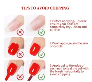 Guida dettagliata su come applicare correttamente il gel per unghie senza scheggiature.
