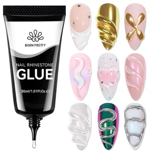 Heldere Wasvrije Nagel Strass Lijm Super Kleverige Tube Gel Voor 3D Nail Art Decoratie Professionele Manicure Lijm Voor Vrouwen
