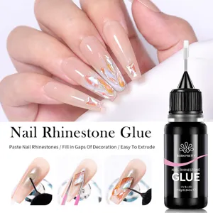 BORN PRETTY Nagel Strass Lijm Geen Veeg Kloof Vuller Nagelkunst Lijm Naaldbuis Voor Professionele Manicure Decoratie