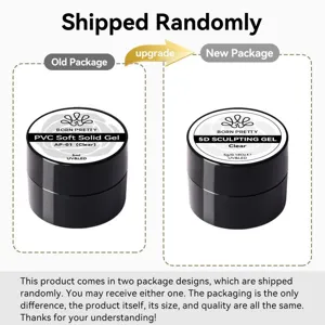 Vergleich der alten und neuen Verpackung des BORN PRETTY 5D-Skulpturgels für Nägel