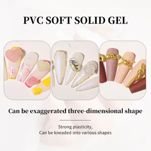 Professionelles PVC-Weich-Festgel für 3D-Nagelkunst-Schnitzereien und kreative DIY-Formgebung