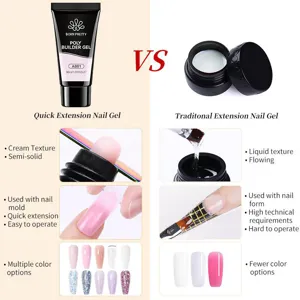 Professional BORN PRETTY 30ml poly builder nail extension gel comparison and application guide