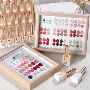 Kit de vernis à ongles gel professionnel UR SUGAR 15ml couleurs nude rose transparent glacé
