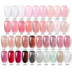 Nuancier de vernis à ongles gel UV LED URSUGAR 15ml rose nude translucide et jade glacé