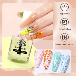 BORN PRETTY high gloss water-based nail barrier oil for peel-off manicure protection