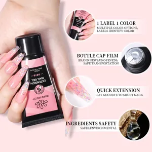 BORN PRETTY 30ml pink nail extension gel for quick UV LED building and professional manicures