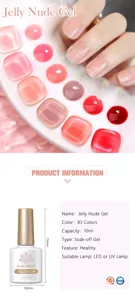 Specifiche dettagliate e dimensioni della boccetta per smalto gel BORN PRETTY Jelly Nude.