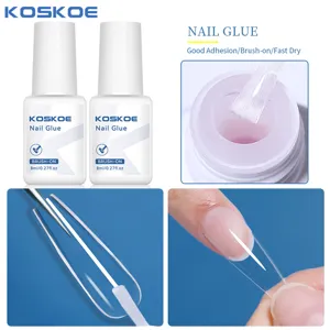 Gedetailleerd overzicht van KOSKOE 8ml nagellijm voor het aanbrengen van nageltips