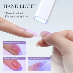 Lámpara de uñas UV LED portátil para curar esmalte de gel y extensiones de uñas