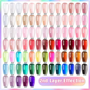 Set completo di 89 colori di smalto per unghie gel gelatina con finiture lucide