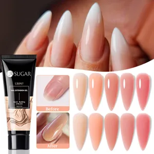 Profi UR SUGAR Nagelverlängerung Gel Schnellaufbau UV LED Polygel Nude Rosa Töne