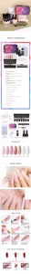 Comprehensive 15ml nail extension gel kit with UV lamp and professional tool set