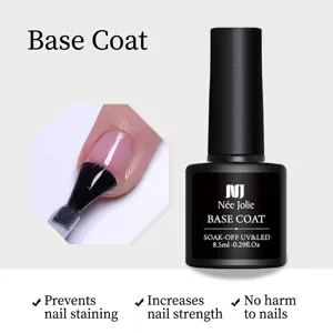 Dettaglio professionale della base in gel per unghie Nee Jolie UV LED soak-off duratura