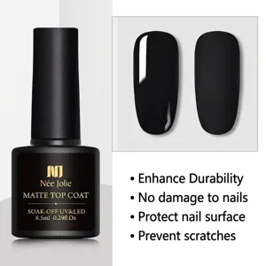 Smalto Née Jolie matte top coat con display ad effetto lucido e opaco