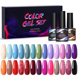 Professional Multicolor UV LED Gel Polish Set For Women Soak Off Nail Art Manicure Polish Set Color Gel Varnish