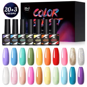 Set smalto per unghie in gel UV LED Née Jolie 23 colori professionali per nail art kit