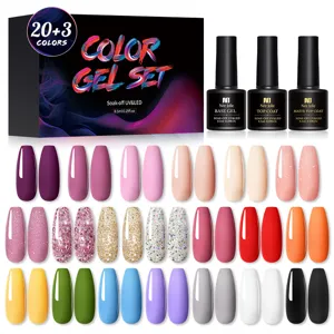 Set smalto gel per unghie Nee Jolie 23 pezzi con base e top coat per manicure UV LED