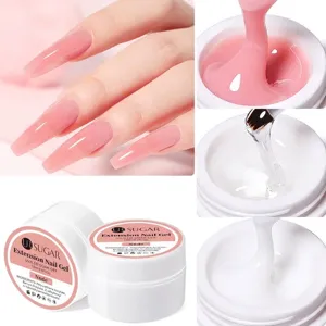 Professional solid nail extension gel 15ml kit for sculpting and DIY salon manicures