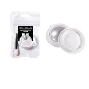 Nicole Diary Aurora chrome nail powder with mermaid moonbeam effect for professional nail art