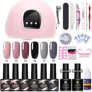 Kit per unghie professionale Nee Jolie completo di lampada UV, smalti e accessori