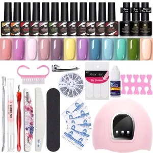 Kit completo per manicure con lampada UV LED, smalti semipermanenti e strumenti professionali
