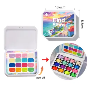 UR SUGAR 16-color nail art painting gel palette for gradient and blooming effects