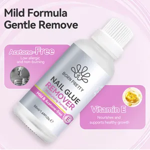 Vue détaillée du dissolvant de colle à ongles BORN PRETTY 50ml sans acétone au Vitamine E