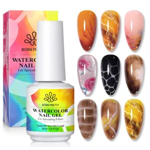 Born Pretty watercolor nail gel για επαγγελματικά εφέ μαρμάρου και λουλουδιών στα νύχια