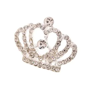 Eleganter funkelnder silberner Strass Kinder Krone Diadem für Mädchen Geburtstag Prinzessin