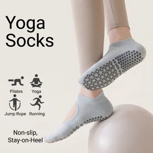 Professional non-slip breathable yoga socks for Pilates and home fitness exercises
