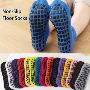 Professionelle rutschfeste Trampolinsocken mit Gummigriffsohlen in verschiedenen Farben