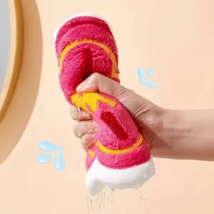 Highly absorbent floral microfiber hand towel for kitchen and bathroom cleaning