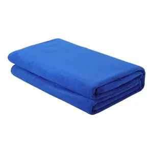 Toalla de microfibra azul gruesa para limpieza de coches con alta absorción para lavado profesional