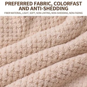 Serviette à cheveux en microfibre à séchage rapide pour femmes, texture douce