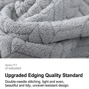 Soft grey coral fleece bath towel with absorbent wheat ear quilted texture for men