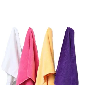Lot de quatre chiffons de nettoyage en microfibre épais ultra-absorbants multicolores