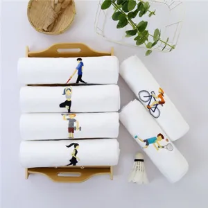 Besticktes Sport-Handtuch-Set, saugfähig schnelltrocknend für Fitness Laufen Yoga Damen und Herren.
