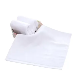 Weiße kleine Handtücher im Großpack, reine Baumwolle Einweg GesichtsTücher für Hotel.