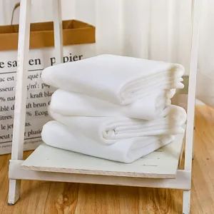 Toalla de Baño Desechable Microfibra Grande Blanca Viaje Hotel Spa Absorbente Sin Pelusa Portátil Toalla de Ducha Lisa