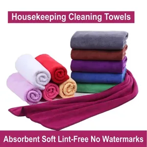 Microfiber Cleaning Cloth Absorbent Thickened Kitchen Towel For Furniture Glass Floor Multi Purpose Reusable Household Dusting Rag