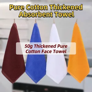 Pure Cotton Square Towel Thick Absorbent Washcloth Soft Small Hand Towel For Kitchen Hotel Restaurant Kindergarten Face Towel Cleaning Cloth Multipurpose