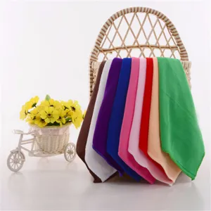 Soft Microfiber Square Towel Highly Absorbent Lint-Free Face Washcloth For Home Bathroom Car Cleaning Multi Color Small Handkerchief