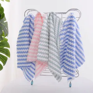 Panni in microfibra morbidi e spessi con motivi a onde colorati per la cucina