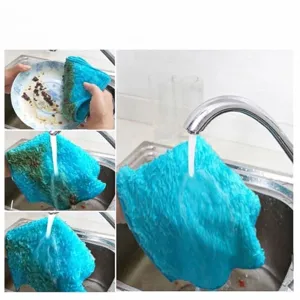 Verdikte houtvezel vaatdoek voor het reinigen van vette borden en keuken